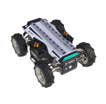 Ackermann Wheeled Robot Chassis with IP65 Dustproof Waterproof Modular Design and 120kg Load Capacity for Counter Terrorism