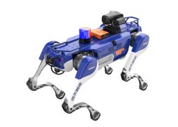 Security Patrol Robot with 4K Ultra HD Camera 120 Minutes Battery Life and Autonomous Following Function for Counter Terrorism