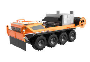 Amfibalny terenowy wóz pożarniczy 8×8 z osłoną z ognioodpornych materiałów trudnopalnych