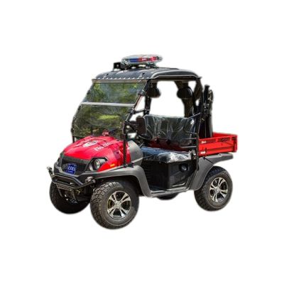 Gaszenie pożarów lasów - motocykl strażacki 4-kołowy z pompami pożarniczymi