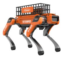 Pomocny transport czworonożny pies-robot Dostęp do sieciowej platformy chmurowej robota