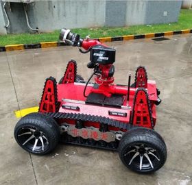 Robot przeciwpożarowy zastosował silnik DC z akumulatorem o dużej pojemności, modułowa konstrukcja sterowania rozproszonego