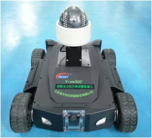 Wielokierunkowy mobilny sprzęt do nadzoru Zobacz 360 ° wszechstronnego robota rozpoznawczego