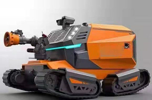 Terenowy czterotorowy robot przeciwpożarowy o długości 1000 m RXR-M150GD